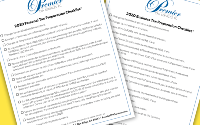 2020 Tax Preparation Checklists Now Available