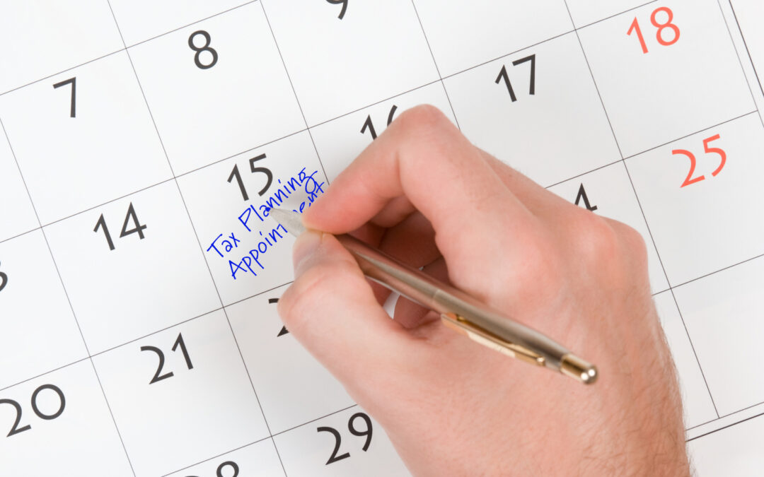 Make Your Year-End Tax-Planning Appointment Now