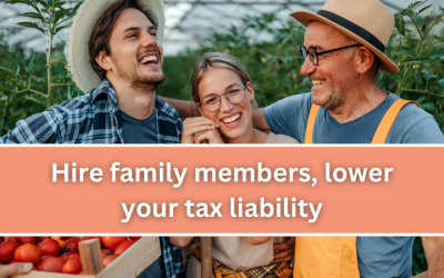 Lower your tax bill by hiring family members