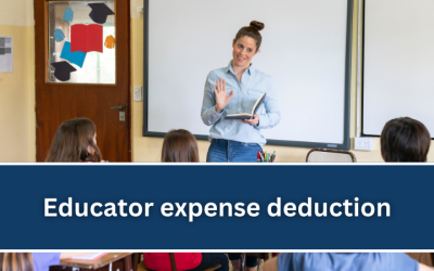Teachers can deduct out-of-pocket expenses