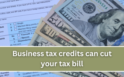 Business tax credits can cut your tax bill